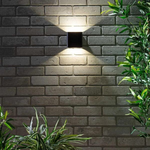 Forum Hana Up/Down Wall Light Black
