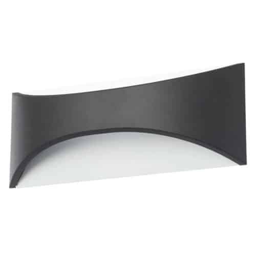 Forum Stroud Up/Down Wall Light Black 6w