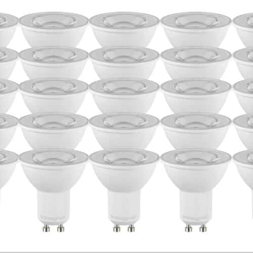 25 PACK Of GU10 LED Bulbs 6.5W - Warm White / Natural White / Cool White