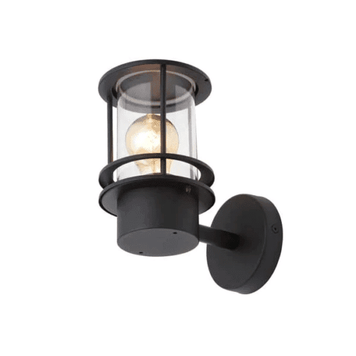 Outdoor LED Wall Lantern Black Finish