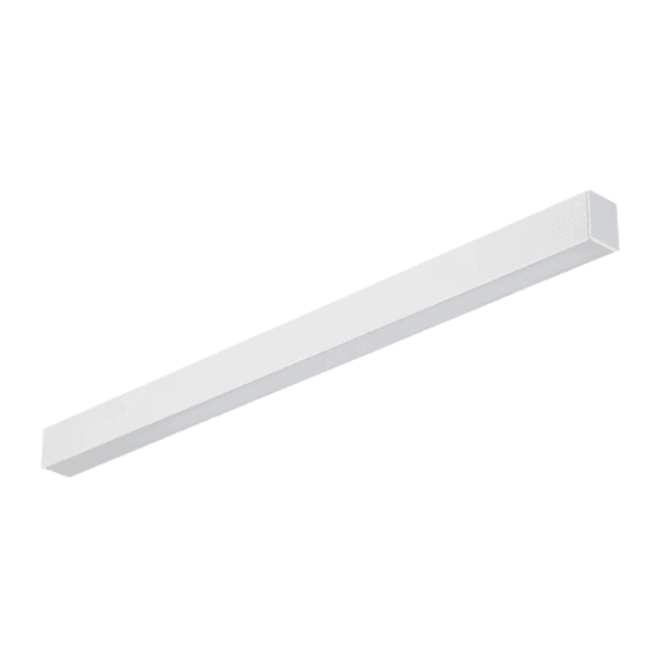 2.4M Linear LED Batten Dimmable White Body, Tri-Colour & Wattage Selectable, Low Glare Microprismatic Diffuser